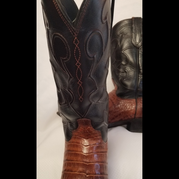 Lucchese Caiman Western Boots Size 13D - Picture 4 of 7